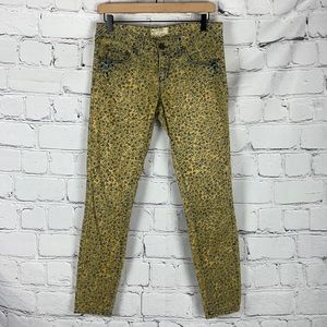 NWOT Free People Skinny Flower Pattern Jeans Sz 26